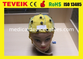 न्यूरोफीडबैक येलो इंटीग्रेटेड 20 के मेडिकल सप्लायर ईईजी मशीन, ईयर क्लिप टिन इलेक्ट्रोड के लिए ईईजी कैप का नेतृत्व करते हैं