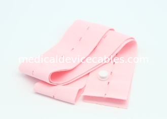 नि: शुल्क नमूना गुलाबी CTG बेल्ट चिकित्सा निगरानी उपयोग के लिए डिस्पोजेबल पेट भ्रूण बेल्ट
